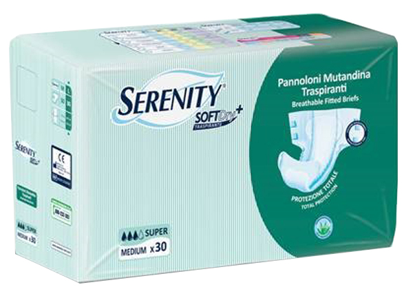 PANNOLONE PER INCONTINENZA A MUTANDINA SERENITY SOFTDRY+ ALOE SUPER MEDIUM 30 PEZZI - Farmacia Nuova Dr.ssa Gabriella Catellani