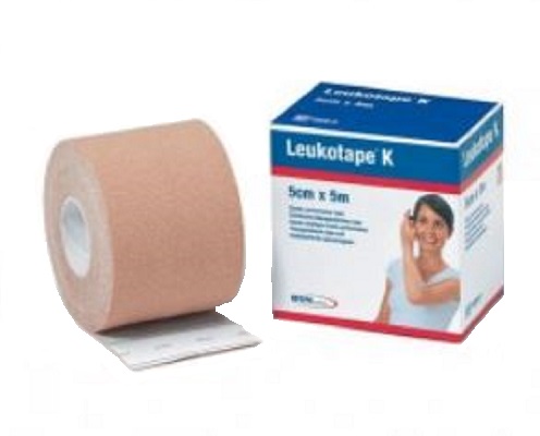 BENDA ADESIVA LEUKOTAPE K PER TAPING FISIOTERAPICO LARGHEZZA 5 CM LUNGHEZZA 5 M COLOR CARNE IN ROTOLO - Farmacia Nuova Dr.ssa Gabriella Catellani