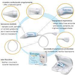 ASPIRATORE NASALE NARHINEL + 2 RICAMBI SOFT ARTICOLO 526403 - Farmacia Nuova Dr.ssa Gabriella Catellani
