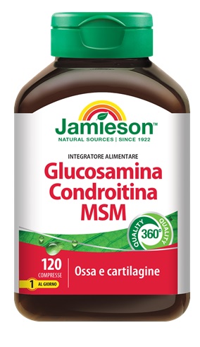 JAMIESON GLUCOSAMINA CONDROITINA MSM 120 COMPRESSE - Farmacia Nuova Dr.ssa Gabriella Catellani
