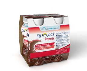 RESOURCE ENERGY CIOCCOLATO 4 BOTTIGLIE 200 ML - Farmacia Nuova Dr.ssa Gabriella Catellani