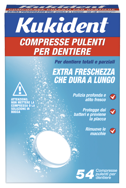 KUKIDENT CLEANSER FRESCH 88 COMPRESSE PULIZIA PROTESI DENTARIE - Farmacia Nuova Dr.ssa Gabriella Catellani