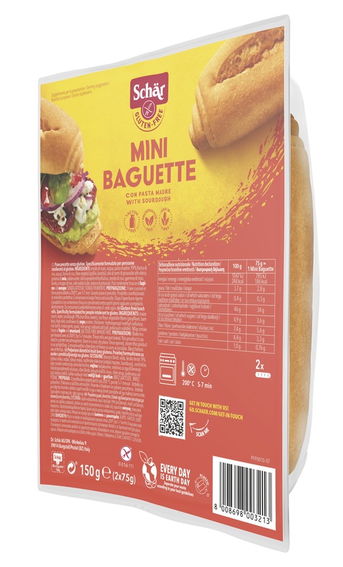 SCHAR MINI BAGUETTE SENZA LATTOSIO 2 X 75 G - Farmacia Nuova Dr.ssa Gabriella Catellani
