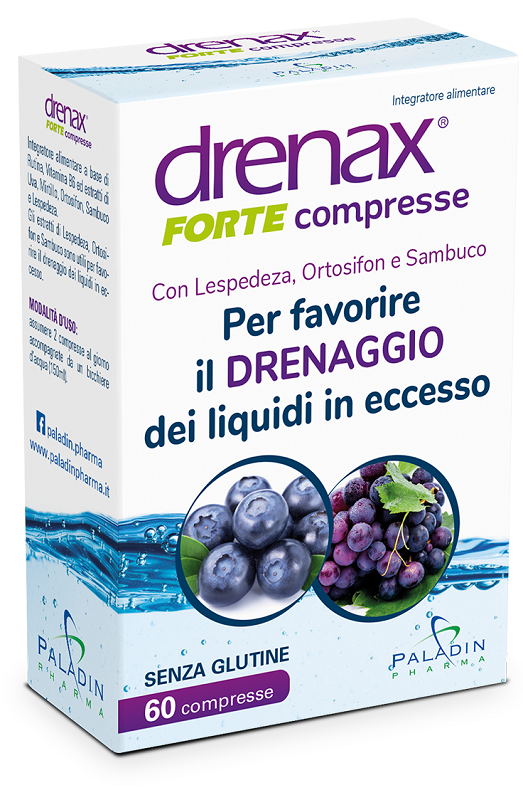DRENAX FORTE MIRTILLO 60 COMPRESSE - Farmacia Nuova Dr.ssa Gabriella Catellani