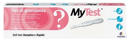TEST DI GRAVIDANZA RAPIDO HCG MYTEST 2 PEZZI - Farmacia Nuova Dr.ssa Gabriella Catellani