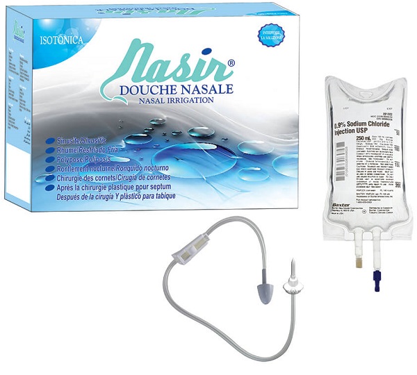 NASIR DOCCIA NASALE CON SOLUZIONE FISIOLOGICA ISOTONICA 6 SACCHE 500 ML + 1 BLISTER - Farmacia Nuova Dr.ssa Gabriella Catellani