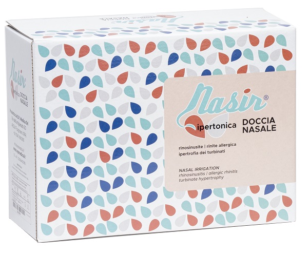 DOCCIA NASALE NARIS CON SOLUZIONE FISIOLOGICA IPERTONICA 8 SACCHE 250 ML + 1 BLISTER - Farmacia Nuova Dr.ssa Gabriella Catellani