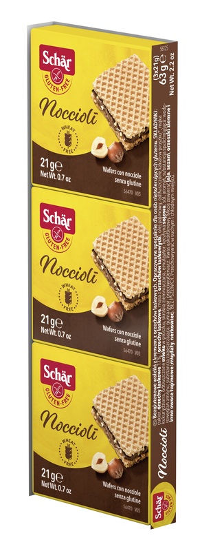 SCHAR NOCCIOLI' WAFERS CON NOCCIOLE 3 PEZZI DA 21 G - Farmacia Nuova Dr.ssa Gabriella Catellani