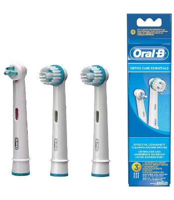 ORALB ORTHO CARE ESSENTIALS TESTINE SPAZZOLINO ELETTRICO APPARECCHIO ORTODONTICO 3 PEZZI - Farmacia Nuova Dr.ssa Gabriella Catellani