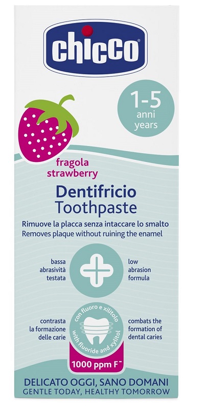 CHICCO DENTIFRICIO FRAGOLA 50 ML 12M+ CON FLUORO - Farmacia Nuova Dr.ssa Gabriella Catellani
