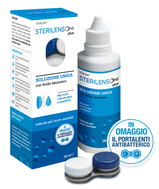 SOLUZIONE UNICA STERILENS ONE PLUS CON ACIDO IALURONICO 380 ML - Farmacia Nuova Dr.ssa Gabriella Catellani