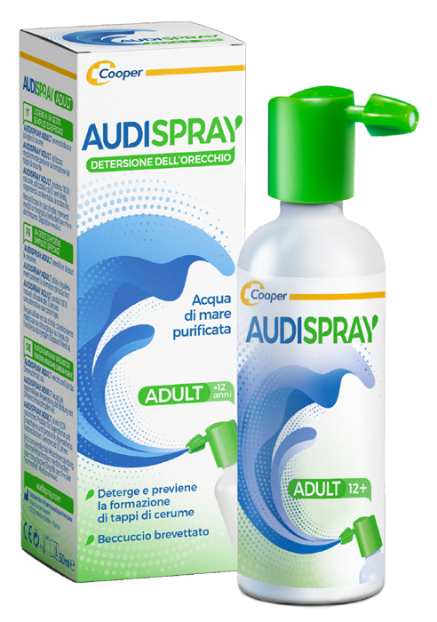 AUDISPRAY ADULT SOLUZIONE DI ACQUA DI MARE IPERTONICA SPRAY SENZA GAS DETERSIONE ORECCHIO 50 ML - Farmacia Nuova Dr.ssa Gabriella Catellani