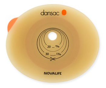 PLACCA PER COLO ILEO ED UROSTOMIA DANSAC NOVALIFE2 70MM RITAAGLIABILE 10-62 - Farmacia Nuova Dr.ssa Gabriella Catellani