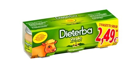DIETERBA OMOGENEIZZATO VITELLO 3 PEZZI 80 G - Farmacia Nuova Dr.ssa Gabriella Catellani