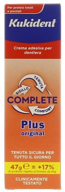 KUKIDENT PLUS COMPLETE CREMA ADESIVA PER PROTESI DENTARIE 47 G - Farmacia Nuova Dr.ssa Gabriella Catellani