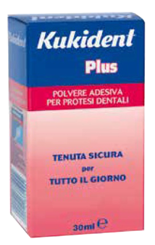 KUKIDENT PLUS POLVERE ADESIVA PER PROTESI DENTARIE 30 G - Farmacia Nuova Dr.ssa Gabriella Catellani