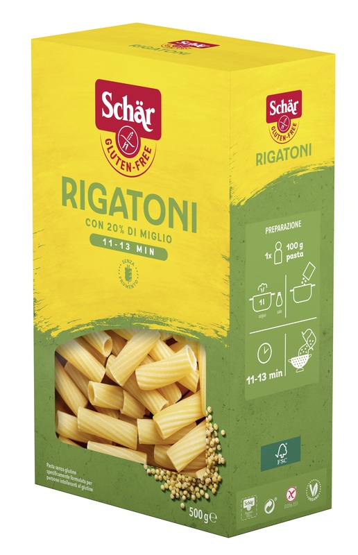 SCHAR RIGATONI 500 G - Farmacia Nuova Dr.ssa Gabriella Catellani