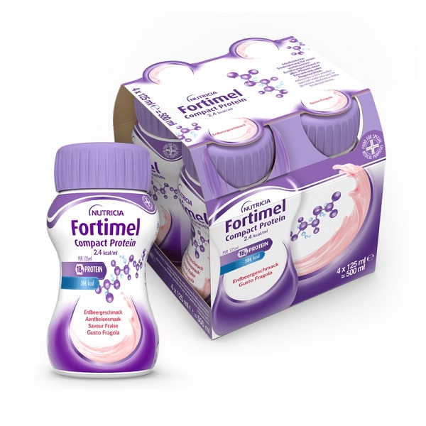 FORTIMEL COMPACT PROTEIN FRAGOLA 4 BOTTIGLIE 125 ML - Farmacia Nuova Dr.ssa Gabriella Catellani