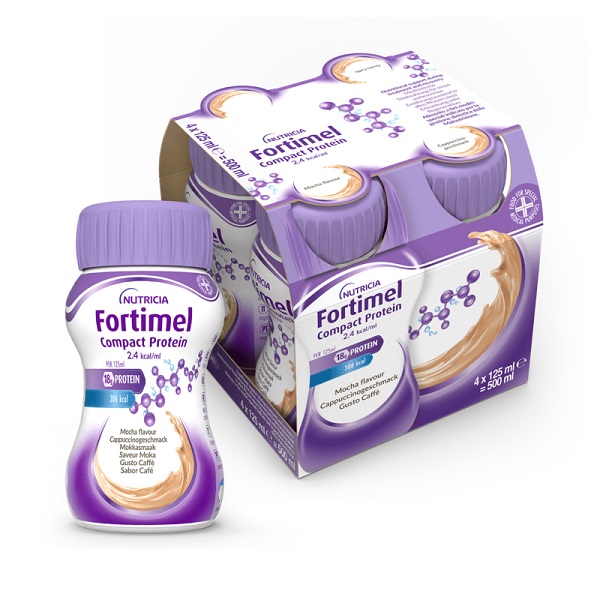 FORTIMEL COMPACT PROTEIN CAFFE' 4 BOTTIGLIE DA 125 ML - Farmacia Nuova Dr.ssa Gabriella Catellani