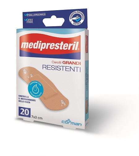 CEROTTO MEDIO MEDIPRESTERIL RESISTENTE 7X2CM 20 PEZZI - Farmacia Nuova Dr.ssa Gabriella Catellani