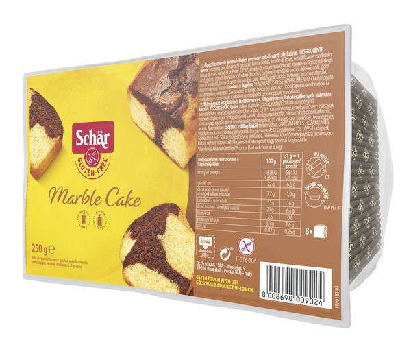 SCHAR MARBLE CAKE SENZA LATTOSIO 250 G - Farmacia Nuova Dr.ssa Gabriella Catellani