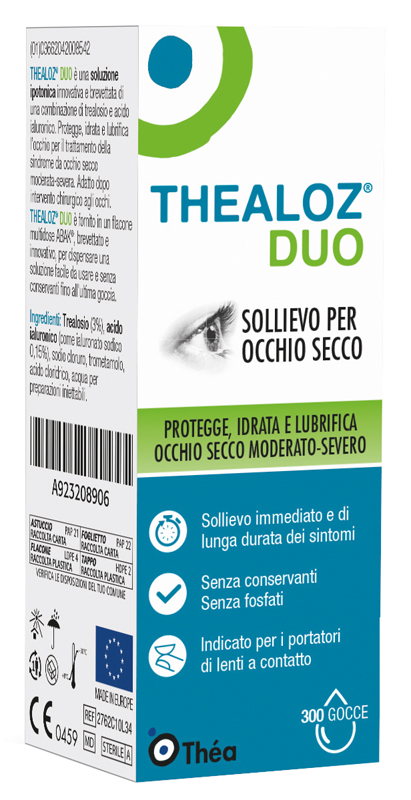 THEALOZ DUO SOLUZIONE OCULARE FLACONE 10 ML - Farmacia Nuova Dr.ssa Gabriella Catellani