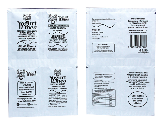 YOGURT LINEA FERMENTI LIOFILIZZATI 4 BUSTINE DA 6,5 G - Farmacia Nuova Dr.ssa Gabriella Catellani