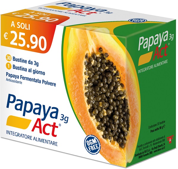 PAPAYA ACT 3G 30 BUSTINE - Farmacia Nuova Dr.ssa Gabriella Catellani