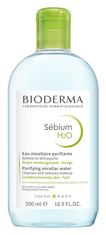 SEBIUM H2O ACQUA MICELLARE DETERGENTE PURIFICANTE 500 ML - Farmacia Nuova Dr.ssa Gabriella Catellani
