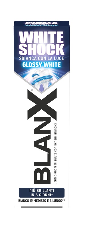 BLANX WHITE SHOCK SBIANCANTE DENTI 75 ML - Farmacia Nuova Dr.ssa Gabriella Catellani