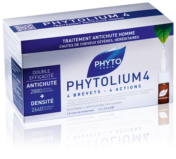 PHYTO PARIS PHYTOLIUM4 TRATTAMENTO ANTICADUTA CAPELLI UOMO 12 FIALE 3,5 ML - Farmacia Nuova Dr.ssa Gabriella Catellani