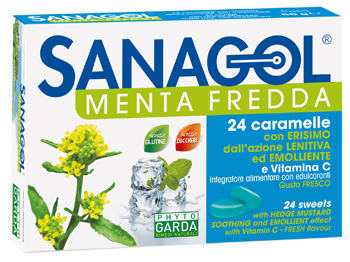 SANAGOL MENTA FREDDA 24 CARAMELLE - Farmacia Nuova Dr.ssa Gabriella Catellani