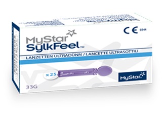 LANCETTE PUNGIDITO MYSTAR SYLKFEEL LANCETS 33 GAUGE 50 PEZZI - Farmacia Nuova Dr.ssa Gabriella Catellani