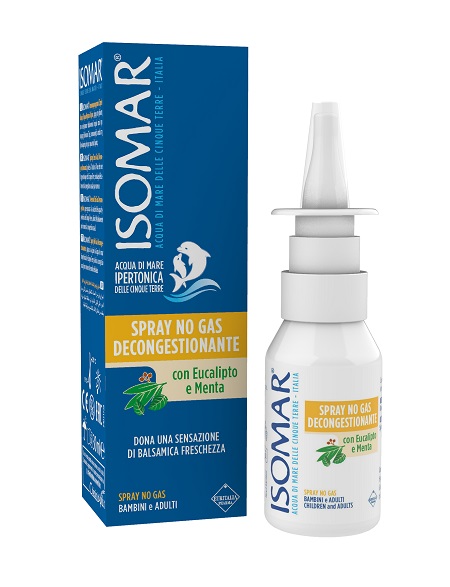 ISOMAR SOLUZIONE ACQUA MARE NASO IPERTONICA NASO SPRAY DECONGESTIONANTE 30 ML - Farmacia Nuova Dr.ssa Gabriella Catellani