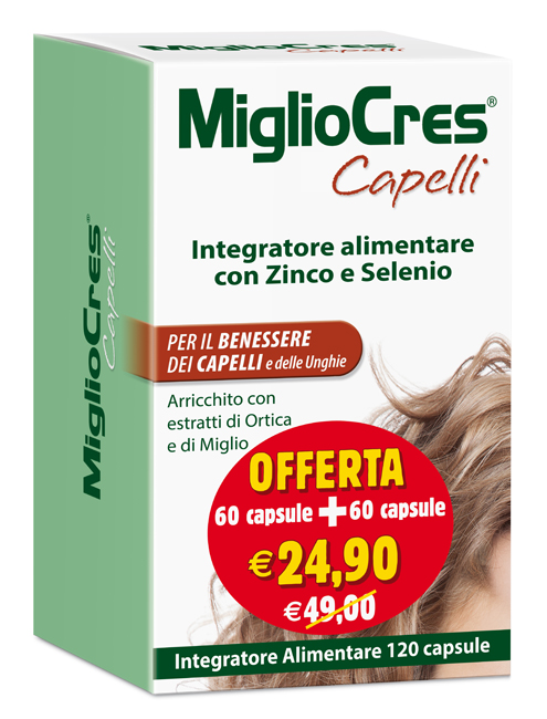 MIGLIOCRES 60+60 CAPSULE 60 G PROMOZIONE - Farmacia Nuova Dr.ssa Gabriella Catellani