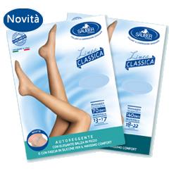 SAUBER CALZA AUTOREGGENTE 70 DENARI MAGLIA MICRORETE NERO 3 LINEA CLASSICA - Farmacia Nuova Dr.ssa Gabriella Catellani