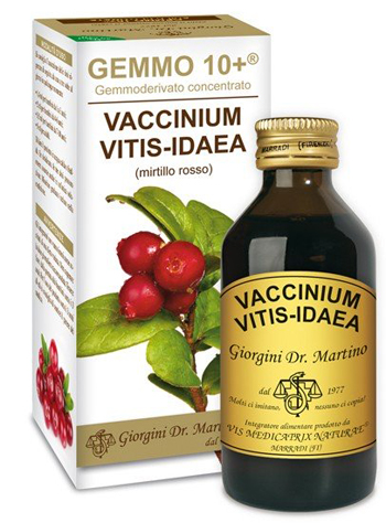 GEMMO 10+ MIRTILLO ROSSO LIQUIDO ANALCOLICO 100 ML - Farmacia Nuova Dr.ssa Gabriella Catellani