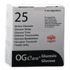 STRISCE MISURAZIONE GLICEMIA OGCARE 25 PEZZI - Farmacia Nuova Dr.ssa Gabriella Catellani