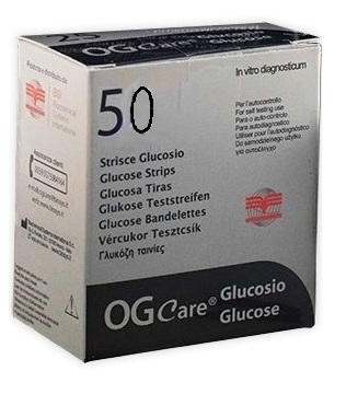 STRISCE MISURAZIONE GLICEMIA OGCARE 50 PEZZI - Farmacia Nuova Dr.ssa Gabriella Catellani