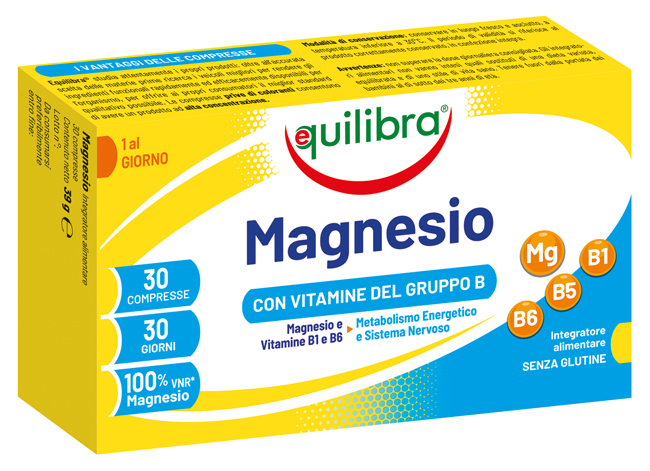 MAGNESIO CON VITAMINE GRUPPO B 30 COMPRESSE - Farmacia Nuova Dr.ssa Gabriella Catellani