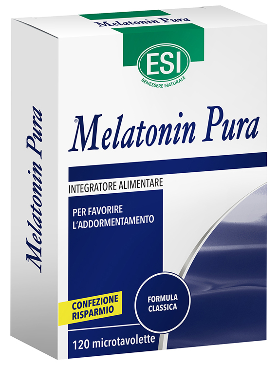 ESI MELATONIN PURA 120 MICROTAVOLETTE - Farmacia Nuova Dr.ssa Gabriella Catellani