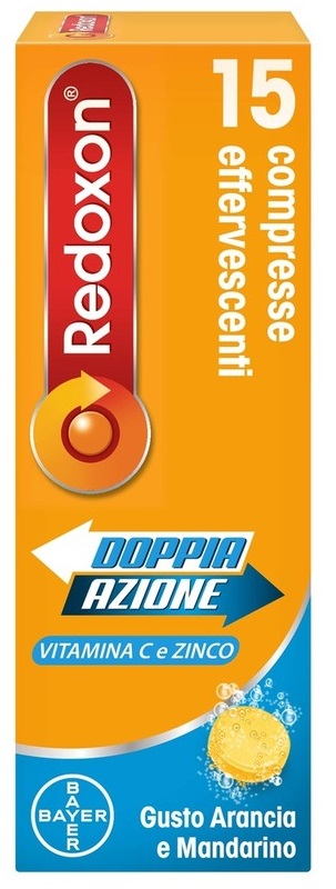 REDOXON DOPPIA AZIONE 15 COMPRESSE EFFERVESCENTI VITAMINA C ZINCO ARANCIA E MANDARINO 45,78 G - Farmacia Nuova Dr.ssa Gabriella Catellani