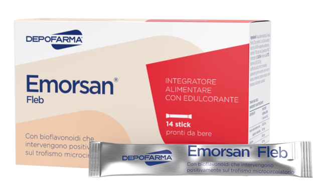 EMORSAN FLEB 14 STICK PACK DA 15 ML - Farmacia Nuova Dr.ssa Gabriella Catellani