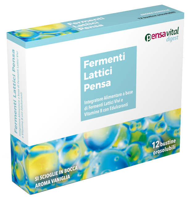 FERMENTI LATTICI VIVI E VITAMINE B 12 VANIGLIA BUSTINE OROSOLUBILI - Farmacia Nuova Dr.ssa Gabriella Catellani