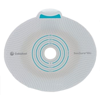 PLACCA PER UROSTOMIA COLOSTOMIA ILEOSTOMIA SENSURA MIO CLICK SISTEMA A DUE PEZZI FLANGIA 70 MM FORO RITAGLIABILE 10-65 MM 5 PEZZI - Farmacia Nuova Dr.ssa Gabriella Catellani