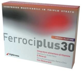 FERROCIPLUS 30 24 COMPRESSE MASTICABILI - Farmacia Nuova Dr.ssa Gabriella Catellani