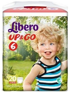 LIBERO UP&GO PANNOLINO PER BAMBINO TAGLIA 6 4X20 PEZZI - Farmacia Nuova Dr.ssa Gabriella Catellani