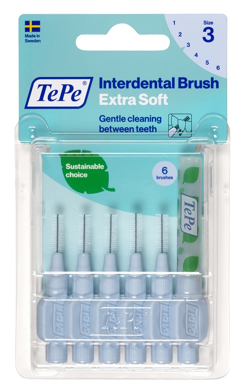 TEPE SCOVOLINO XSOFT BLU 0,6 MM 6 PEZZI - Farmacia Nuova Dr.ssa Gabriella Catellani