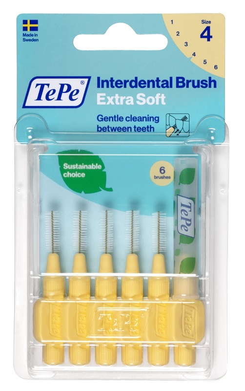 TEPE SCOVOLINO XSOFT GIALLO 0,7MM 6 PEZZI - Farmacia Nuova Dr.ssa Gabriella Catellani