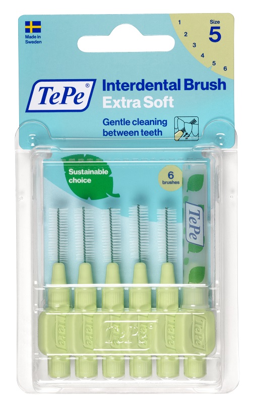 TEPE SCOVOLINO XSOFT VERDE 0,8MM 6 PEZZI - Farmacia Nuova Dr.ssa Gabriella Catellani